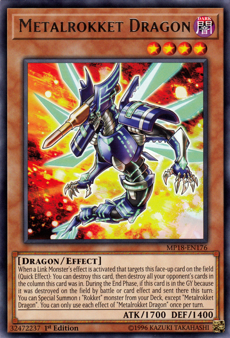 Metalrokket Dragon [MP18-EN176] Rare Online Sale