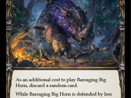 Barraging Big Horn (Red) (Rainbow Foil) [U-CRU010-RF] Unlimited Rainbow Foil Discount