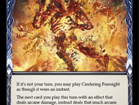 Cindering Foresight (Yellow) (Rainbow Foil) [U-CRU166-RF] Unlimited Rainbow Foil Sale